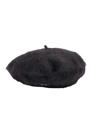 Black angora beret CATARZI 1910 | PHARELLNERO